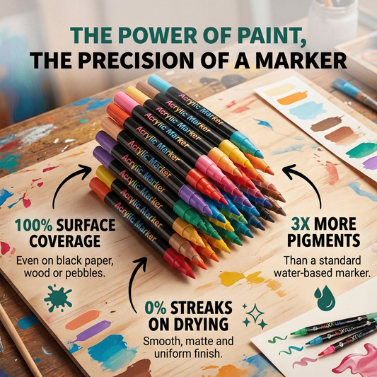 AcryluxPro™ - Acrylic Paint Markers