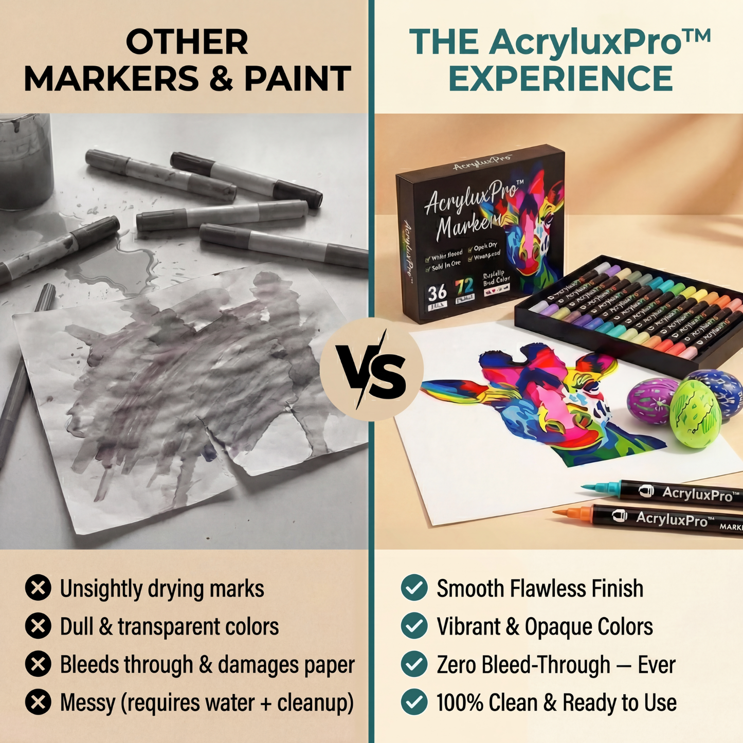 AcryluxPro™ - Acrylic Paint Markers